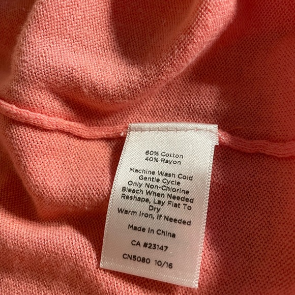 Talbots peach shrug - Picture 3 of 4